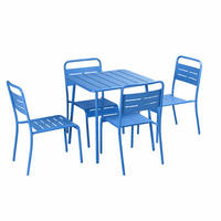GARTENMÖBEL Bergame Blau - Blau, Metall - Concept Usine