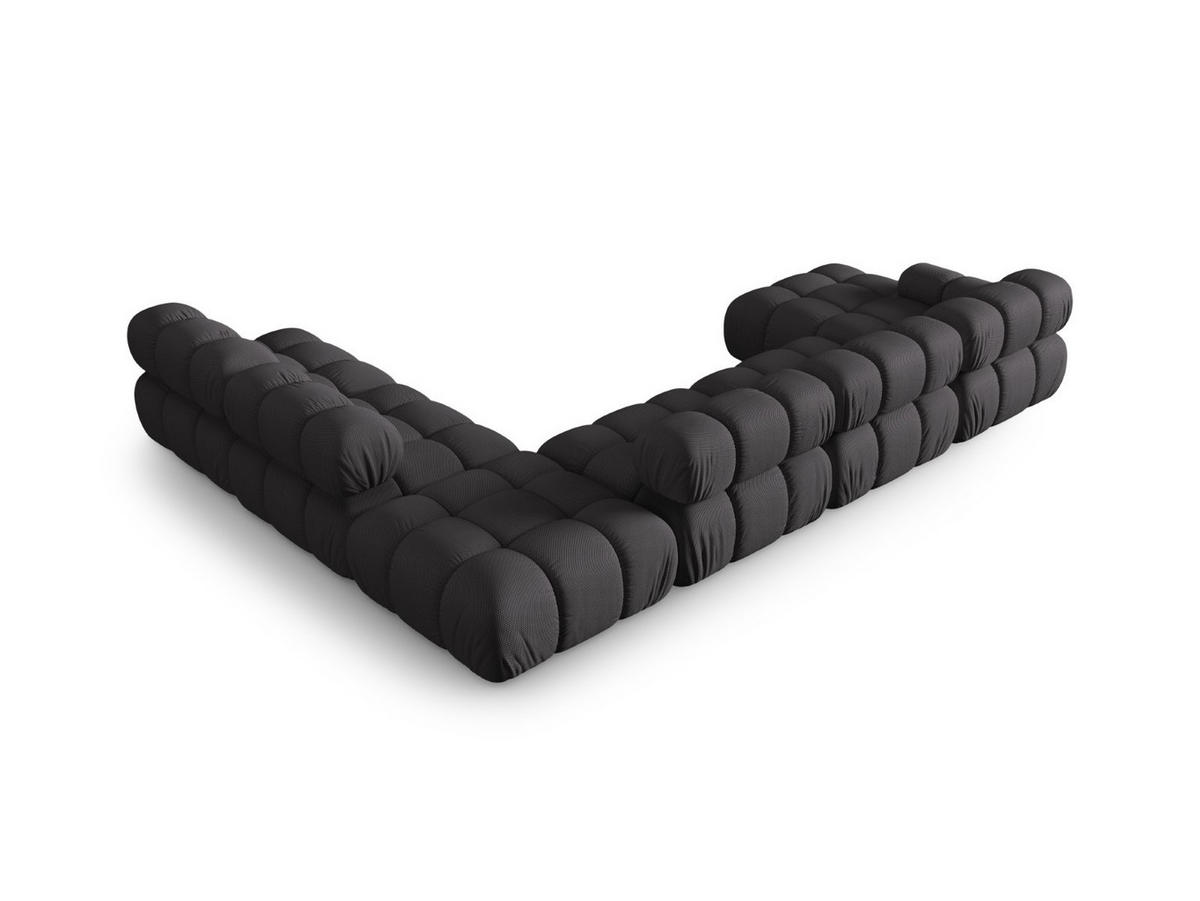 PANORAMASOFA modular rechts Bellis aus 3D-Stoff Expresso 7 Sitzplätze - Graubraun, Textil (282/70/376cm) - Micadoni