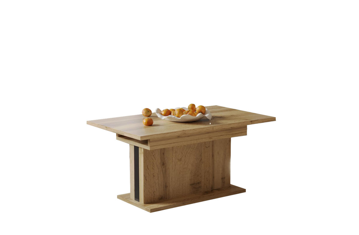 COUCHTISCH Solaris höhenverstellbar ausziehbar - Eiche Wotan, Holzwerkstoff (110/65/58cm) - Endo-Moebel