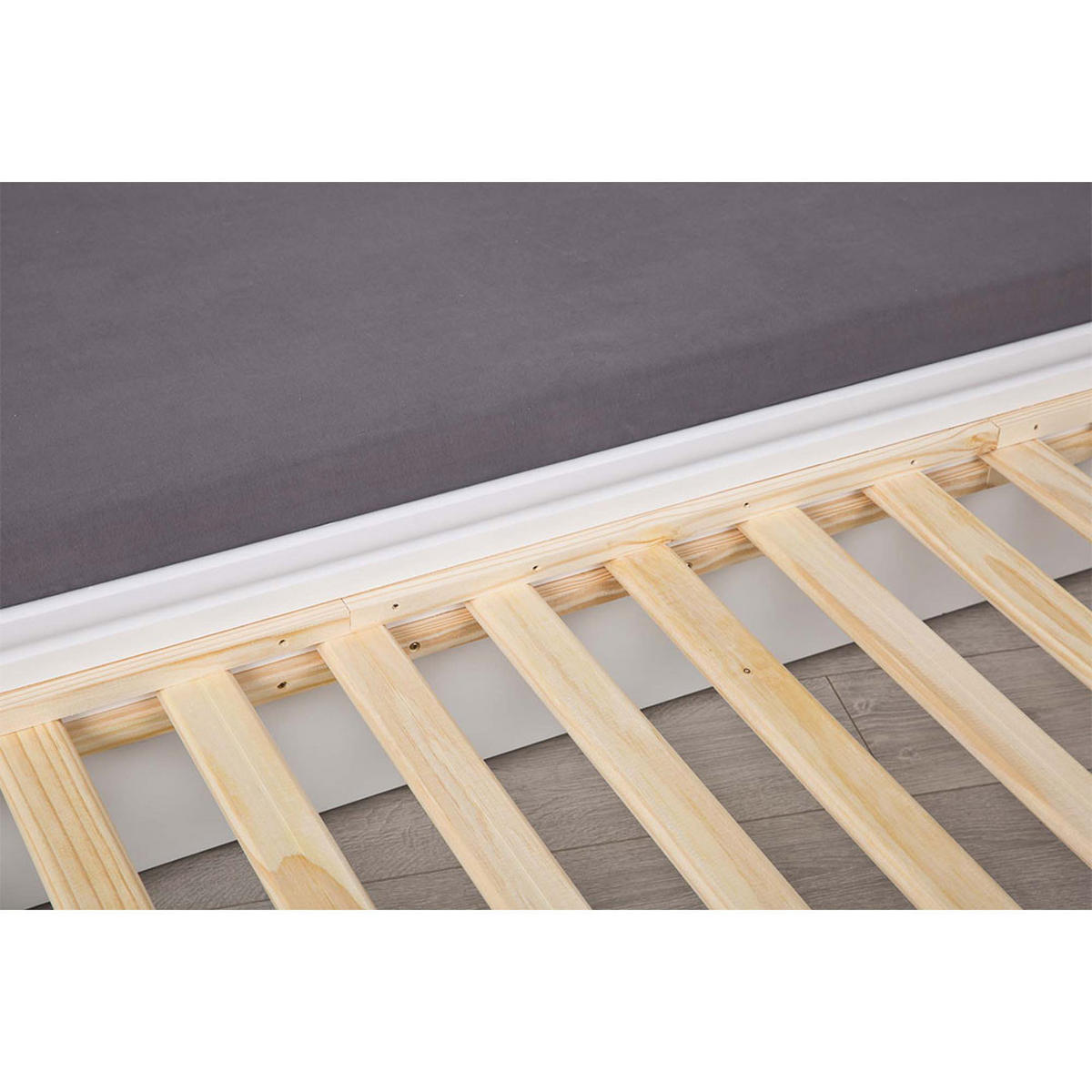 BETT Weiß - Weiß, Holz (90/200cm) - ebuy24