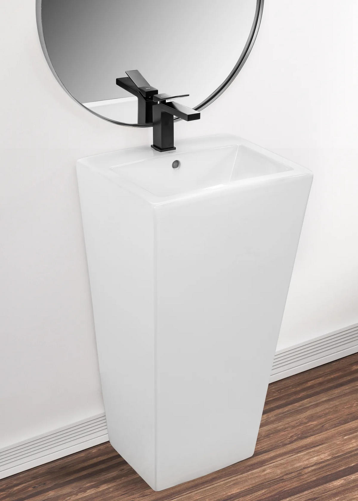STANDWASCHBECKEN Rea Daria - Weiß, Keramik (38/83/44cm) - REA