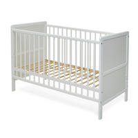 BABYBETT 60x120 cm mit Matratze in weiss - Weiß, Holz (60/120cm) - Kids Collective