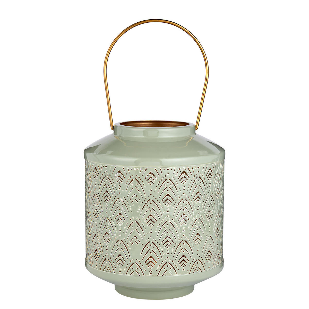 LATERNE Wabi Sabi - Eisen - Mint - Mintgrün, Metall (19/22/19cm) - Butlers