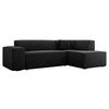 ECKSOFA Lordin, Seite: Rechts - Schwarz, Holz/Textil (267/205cm) - MIRJAN24