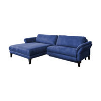 ECKSOFA MIT MOTORISCHER RELAXFUNKTION MALTA Blau Webstoff - Blau/Schwarz, Buchenholz/Textil (302/175cm) - KAWOLA