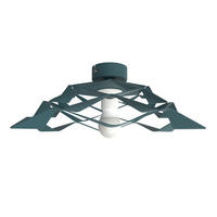 DECKENLEUCHTE - Blau, Metall (40/40/13cm) - Lumicom