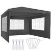PAVILLON Barinas,wasserdicht,grau - Grau, Kunststoff (300/250/300cm) - tectake