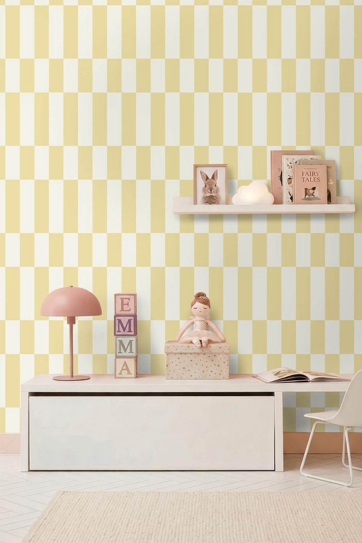 TAPETE Streifen 50 x 900 cm - Weiß, Papier (50/900cm) - ESTAhome