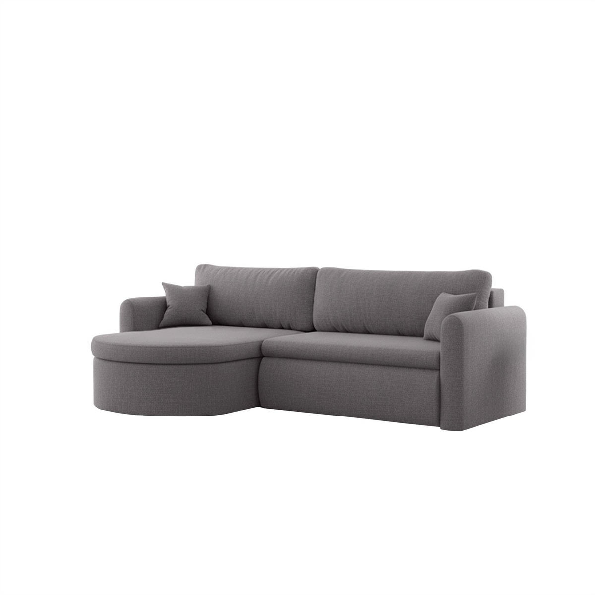 ECKSOFA Feliz In Faro - Grau, Holzwerkstoff/Textil (160/250cm) - Fun Möbel
