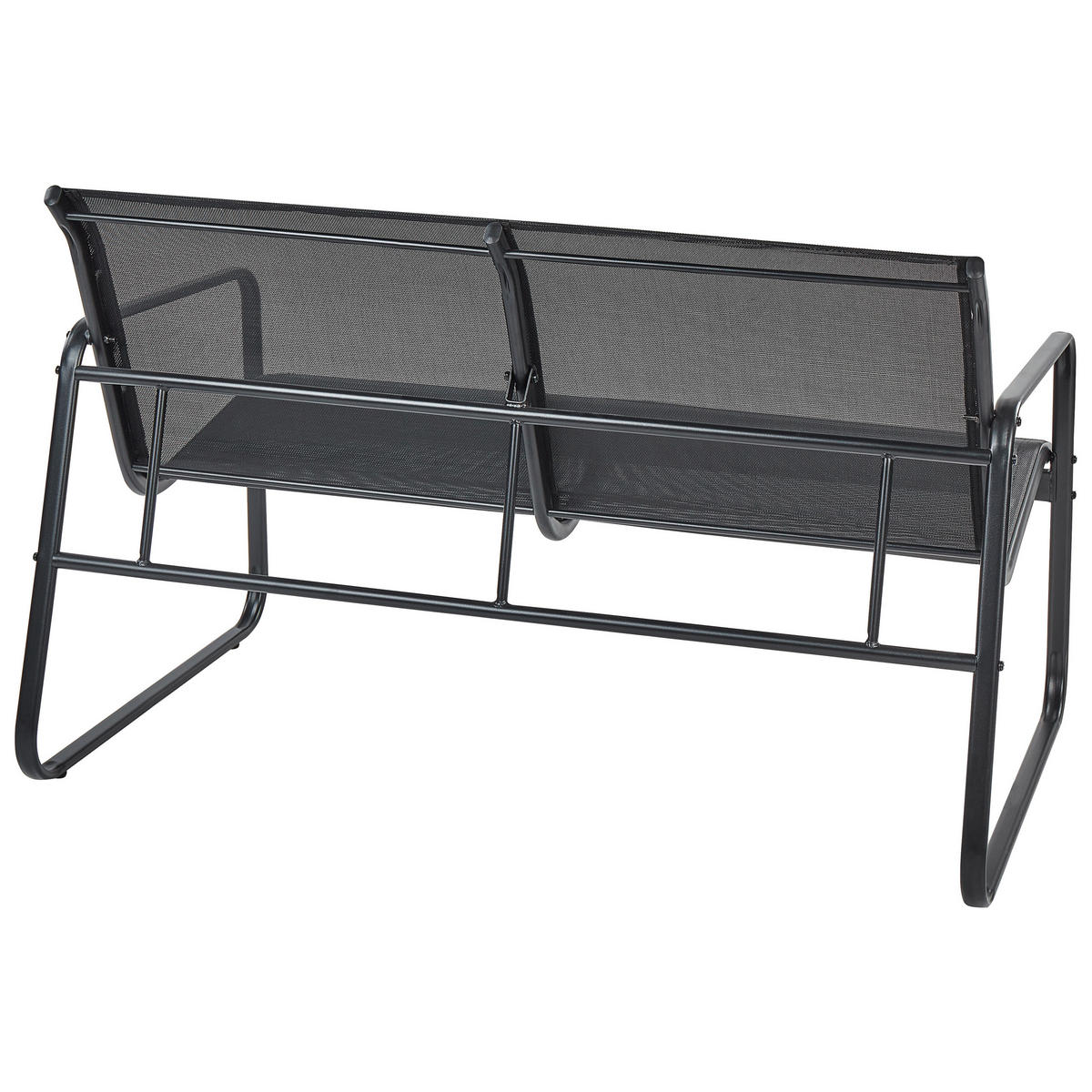 LOUNGE SET 4-Sitzer Metal Schwarz Barrea - Schwarz, Metall - Beliani