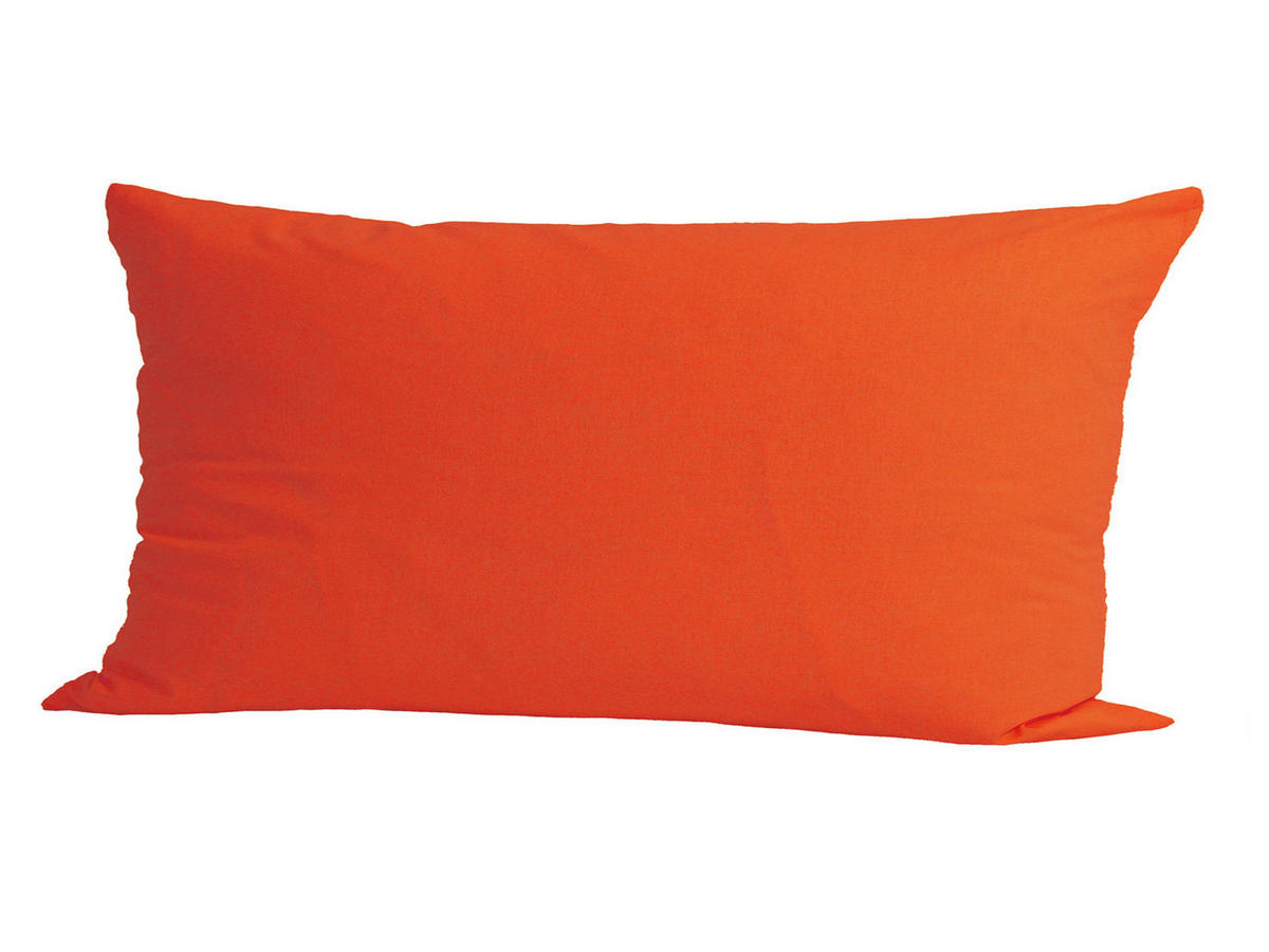 KISSENBEZUG Basic 100% Baumwolle orange 80/40 cm - Orange, Textil (40/80cm) - beties Heimtextil