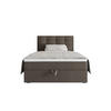 BOXBETT FADO 2 120x200, mit Matratze H3 und Topper, Cosmic 03 - Braun, Holz/Kunststoff (120/200cm) - Bedante