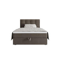 BOXBETT FADO 2 120x200, mit Matratze H3 und Topper, Cosmic 03 - Braun, Holz/Kunststoff (120/200cm) - Bedante