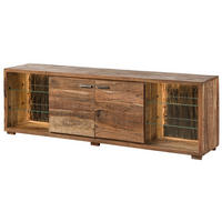 TV-BOARD Akazie 200x40x63 natur lackiert BARK #113 - Naturfarben, Holz (200/63/40cm) - Massivmoebel24
