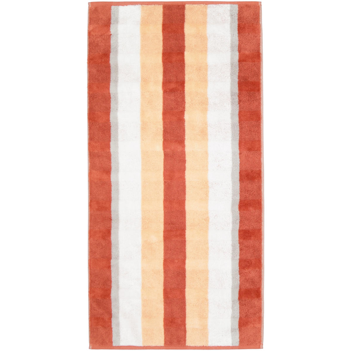 GÄSTETUCH NOBLESSE STRIPE 1087 BRICK - 33 - Orange, Textil (30/50cm) - Cawoe