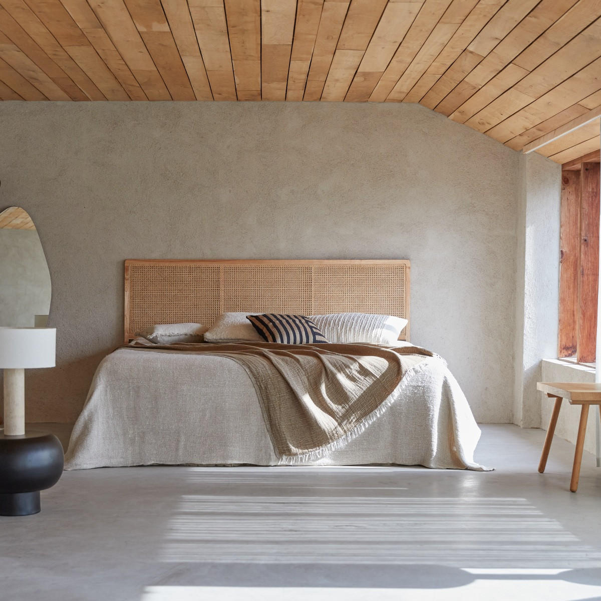 KOPFTEIL Adèle Natur aus Rattan - Naturfarben, Naturmaterialien (200/115/3cm) - Tikamoon