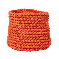 AUFBEWAHRUNGSKORB Baumwolle 42/37 cm - Orange, Textil (42/42/37cm) - Homescapes