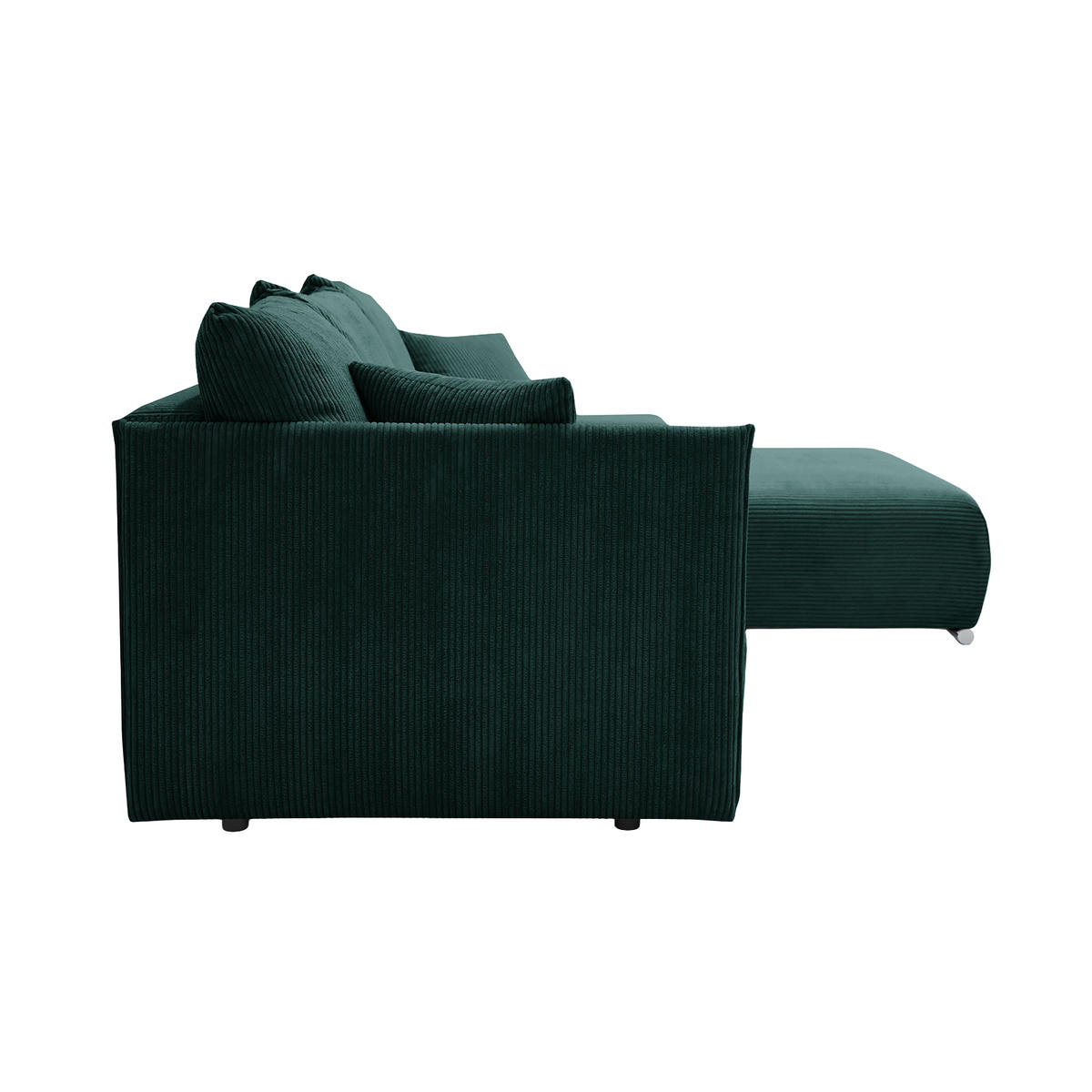 ECKSOFA TRAWANGA L mit Schlaffunktion, Grün - Grün, Textil (246/188cm) - Fedve