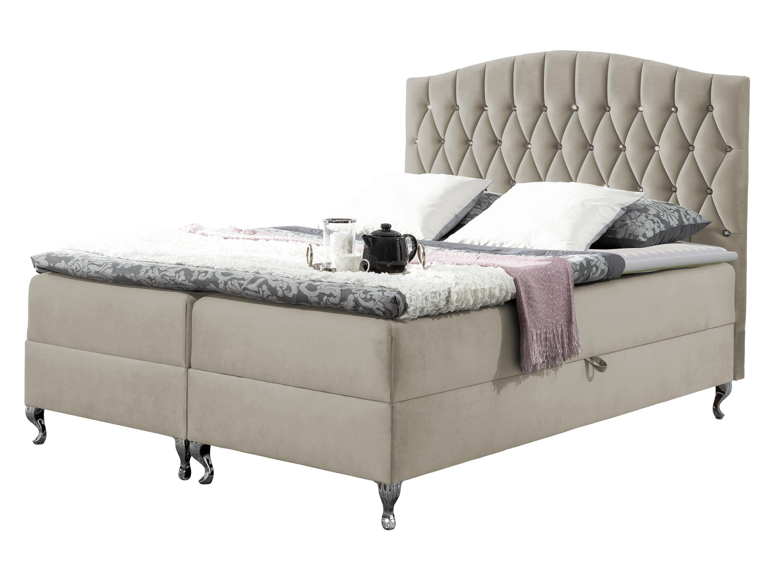 Mirjan24 Boxbett Creme 180x200 cm