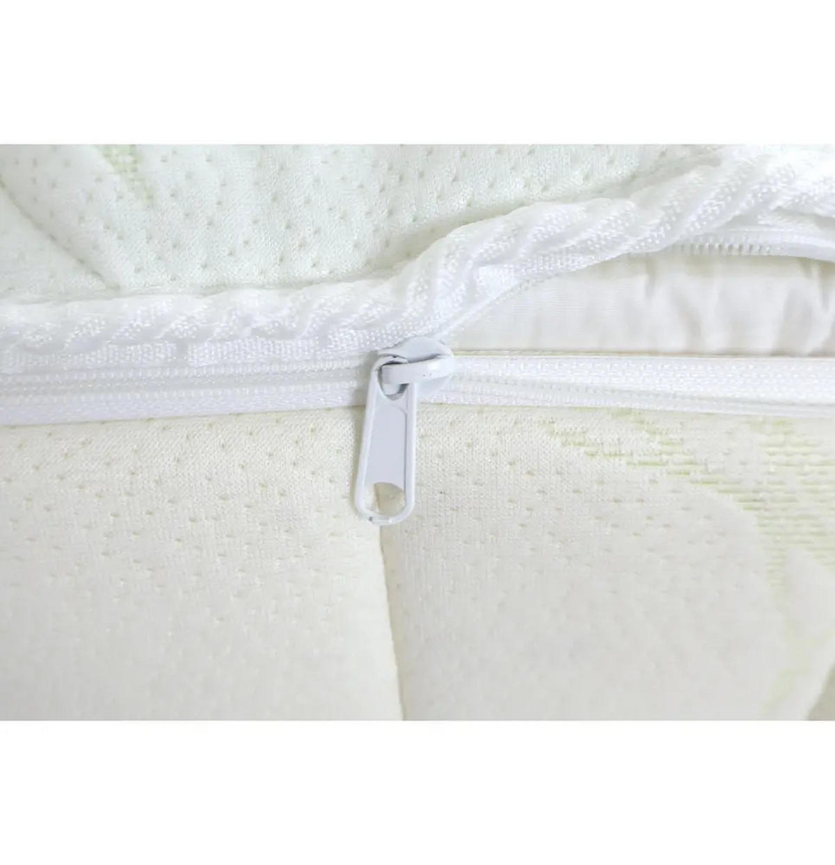 MATRATZE Lux Latex Weiß 200x200 cm H2 - Höhe 20 cm - Weiß, Textil (200/200cm) - Letti Moderni