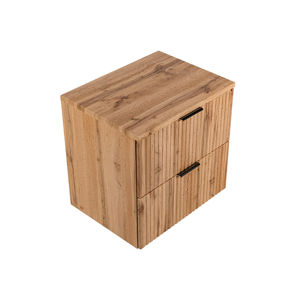 WASCHTISCHUNTERSCHRANK 60.6cm Adriel Holz in Eichenoptik - Braun, Holzwerkstoff (60.6/59/46cm) - Petits-meubles