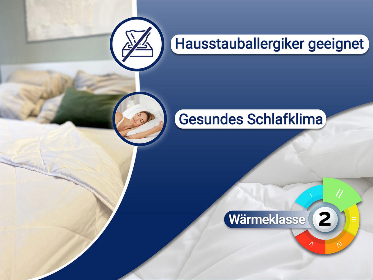 BETTDECKE, 135x200 cm, 50% Polyester, 50% Baumwolle, Weiß - Weiß, Textil (135/200cm) - Zollner