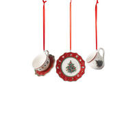 ORNAMENTE GESCHIRRSET Toy's Delight Decoration bunt 3-tlg. - Multicolor, Keramik (2/2/2cm) - Villeroy & Boch