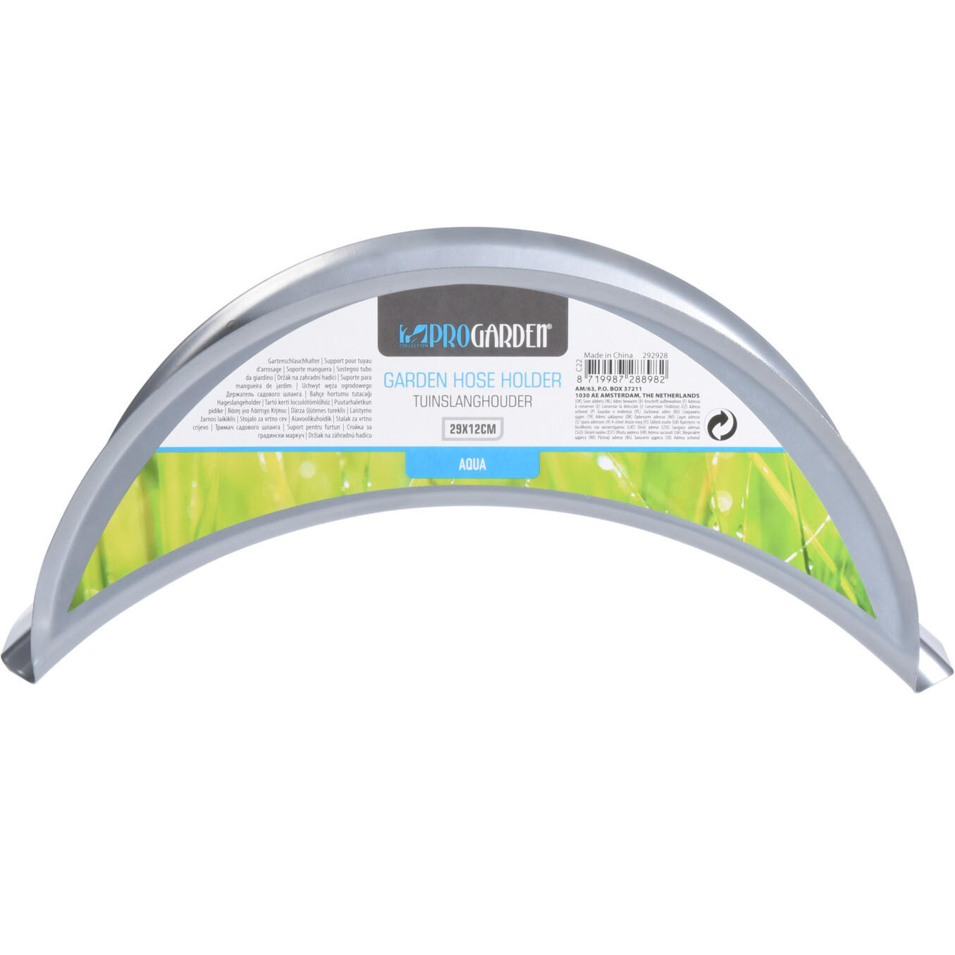 WANDHALTERUNG Gartenschlauch Metall - Grau, Metall (12/12.5/27.5cm)