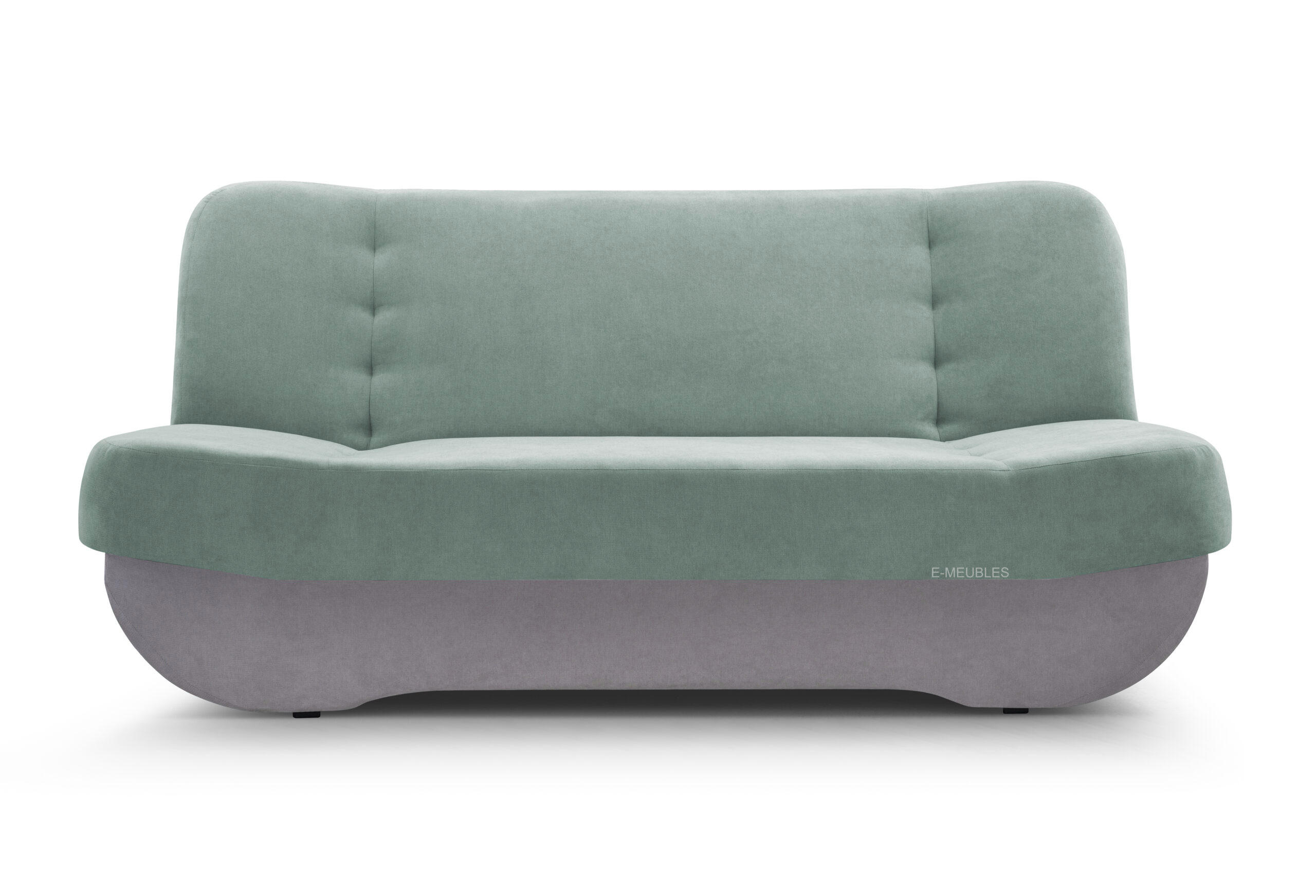 SCHLAFSOFA -PAFOS (Mint + Hellgrau) - Grün, Holz (192/90/87cm) - Möblo
