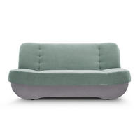 SCHLAFSOFA -PAFOS (Mint + Hellgrau) - Grün, Holz (192/90/87cm) - Möblo