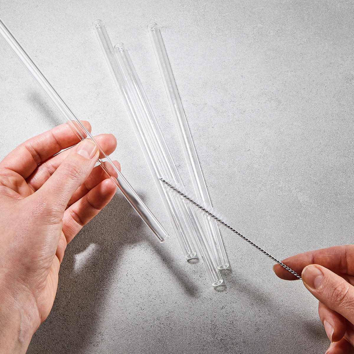 GLASTRINKHALM (5-teilig) Long Drink - Transparent, Glas (0.8/20cm) - Butlers