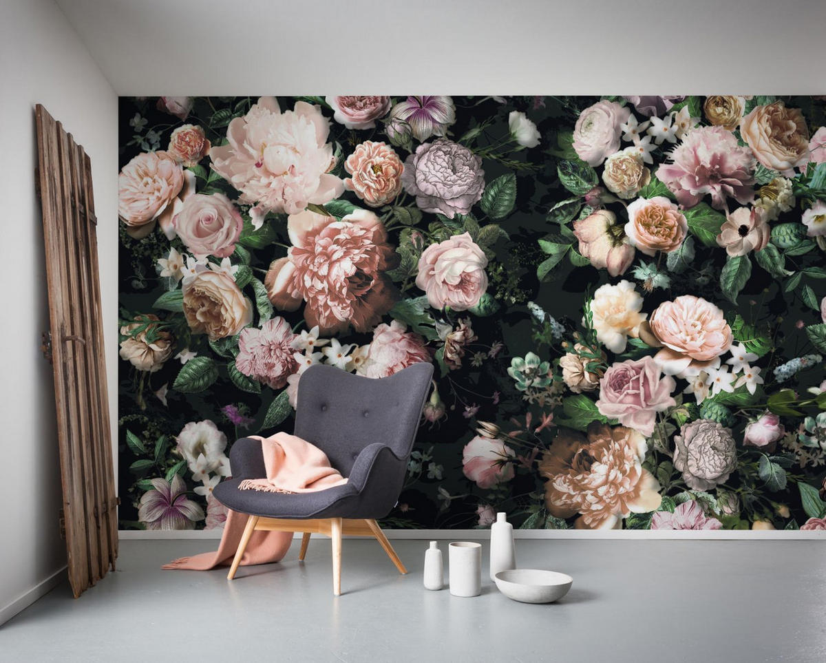FOTOTAPETE Blumen 400 x 250 cm - Pink, Papier (400/250cm) - Sanders & Sanders