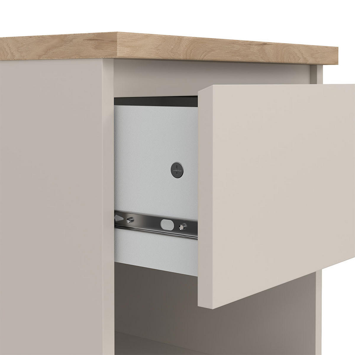 NACHTTISCH, Naia, Eiche, Holzwerkstoff, 41 x 40 x 50 cm - Eichefarben, Holzwerkstoff (41/50/40cm) - ebuy24