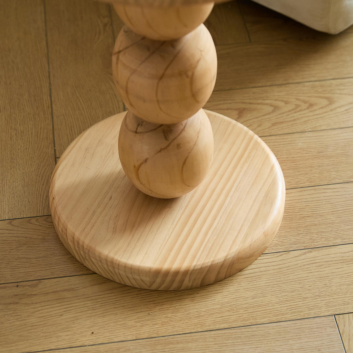 BEISTELLTISCH Rund Braun 50 x 50 x 37 cm - Braun, Holz (30/30/45cm) - Nordlys