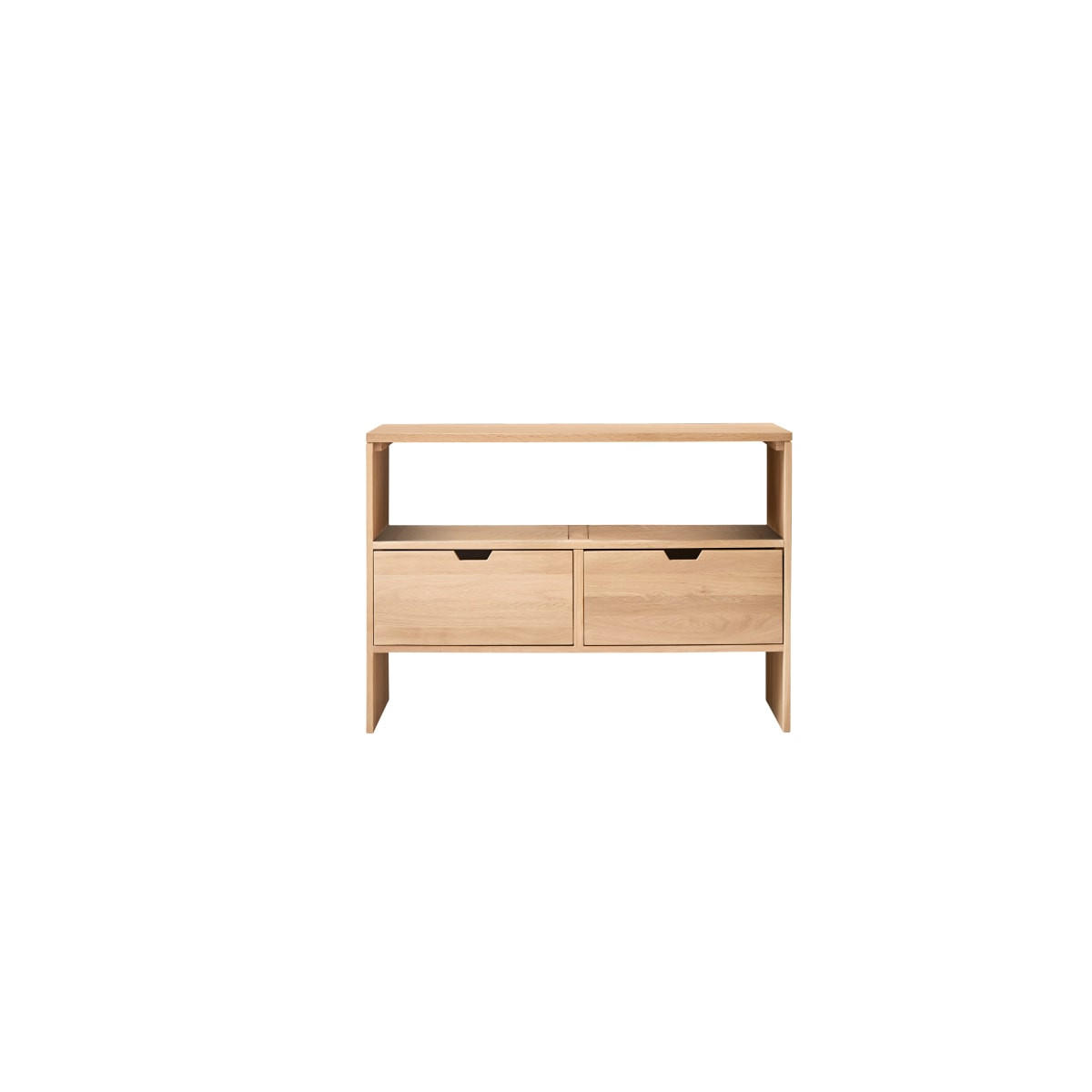 WASCHTISCHUNTERSCHRANK Kwarto Natur aus Eiche - Naturfarben, Holz (110/78/50cm) - Tikamoon