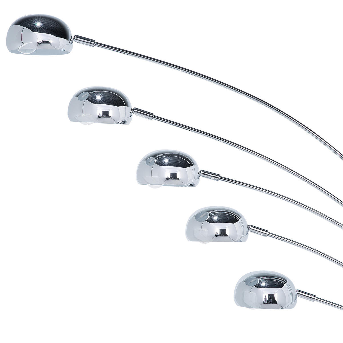 STEHLAMPE Flinders 100/100/212 cm - Silberfarben, Metall (100/100/212cm) - Beliani