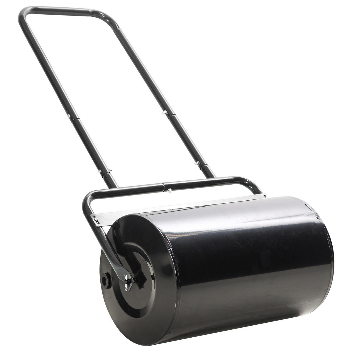 RASENWALZE DE-10119 U-Griff, 32 cm, 38 L Füllvolumen Schwarz - Schwarz, Metall (32.5/113/58cm) - ComfortXL