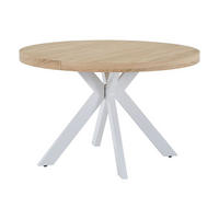 AUSZIEHBARER Tisch - 4 , 8 -Sitzer - MDF - naturfarben hell, weiß - KOMONI - Naturfarben, Holz (120/220/76cm) - Vente-Unique