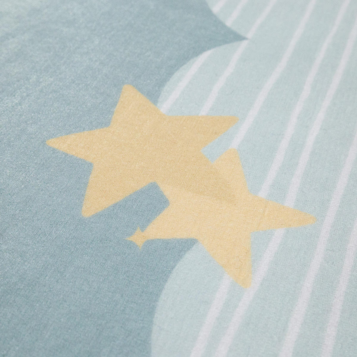 KINDERTEPPICH waschmaschinenwaschbar Wolken Kinderzimmer schmutzabweisend Helltürkis Rechteckig 80x150 - Blau, Textil (80/150cm) - KADIMA DESIGN