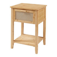 NACHTSCHRANK Leirfjord - Naturfarben, Holz (40/60/35cm) - [en.casa]