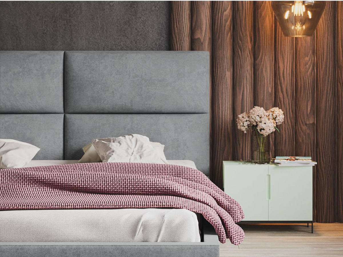 POLSTERBETT Marad 120x200 Grün - Naturfarben/Grün, Holz/Textil (120/200cm) - Graingold