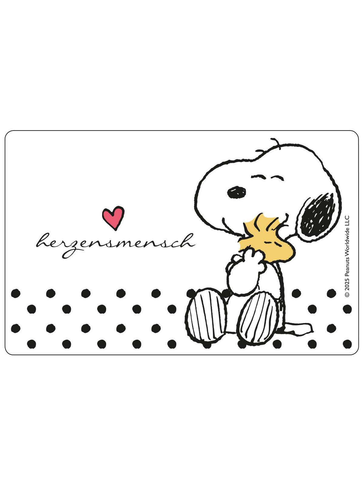BROTDOSE The Peanuts Snoopy Herzensmensch Schwarz 17,5 x 12,8 x 6,9 cm - Schwarz, Kunststoff (17.5/6.9/12.8cm) - United Labels
