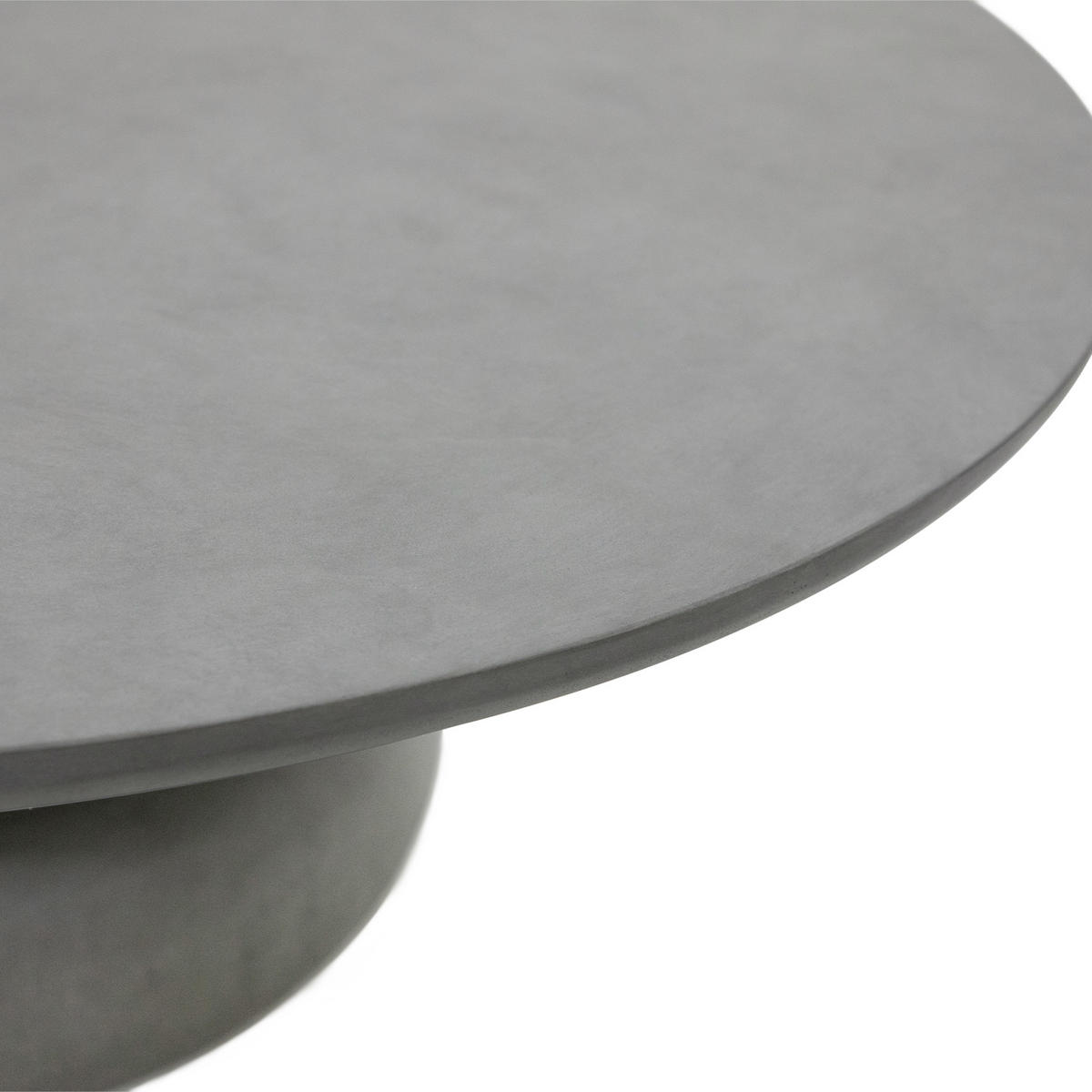 COUCHTISCH CORDOBA 91/91/36 cm Beton, Grau rund - Grau, Naturmaterialien (91/91/36cm) - Elementi
