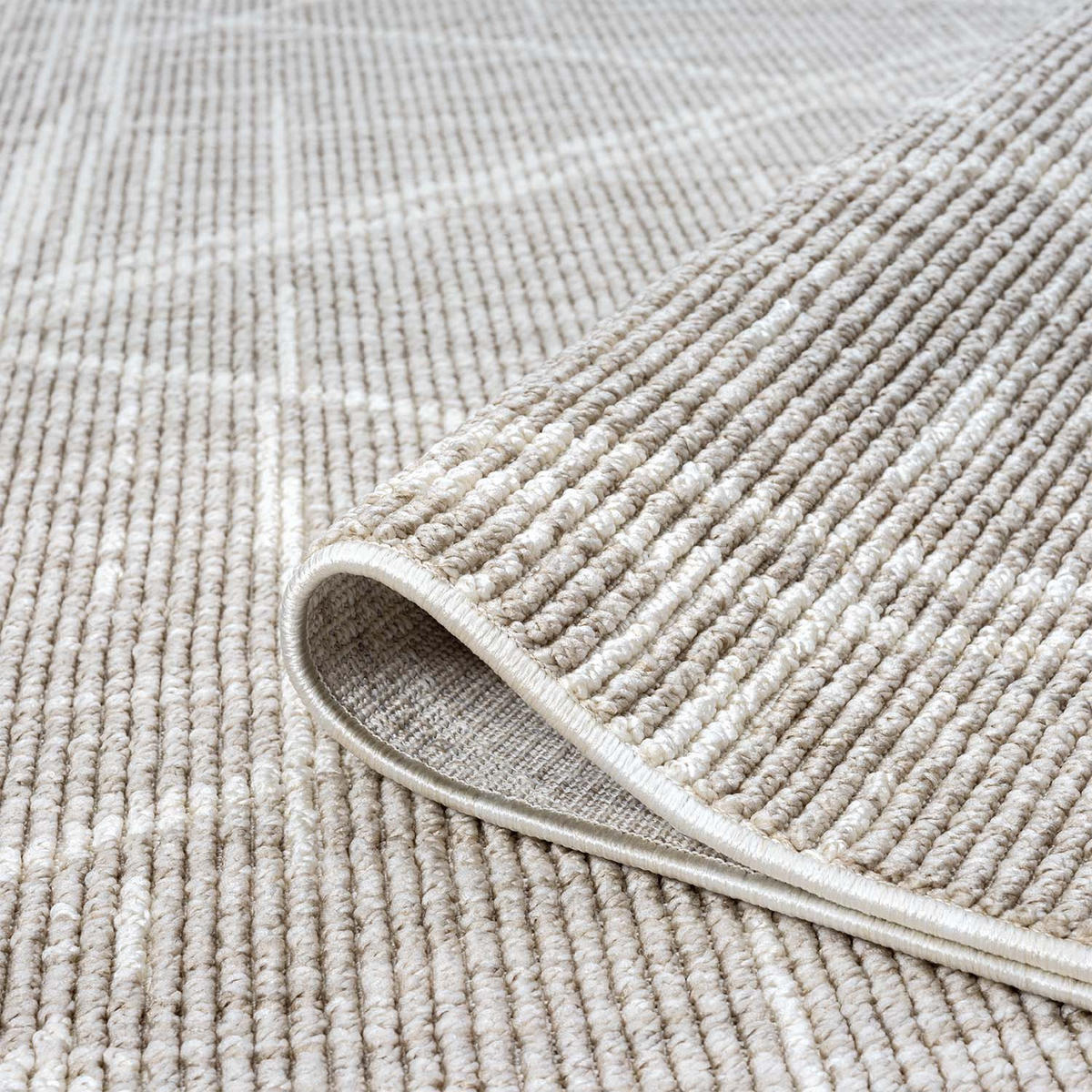 KURZFLOR-TEPPICH Clasico 9162 Beige 200 cm Rund - Beige, Textil (200/200cm) - carpet city