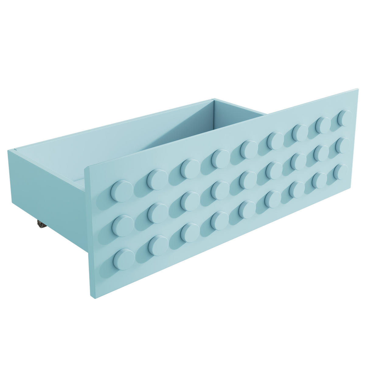 KINDERBETT 90/200 cm blau Kinderbett mit Stauraum und Lattenrost - Blau, Holz (90/200cm) - OKWISH