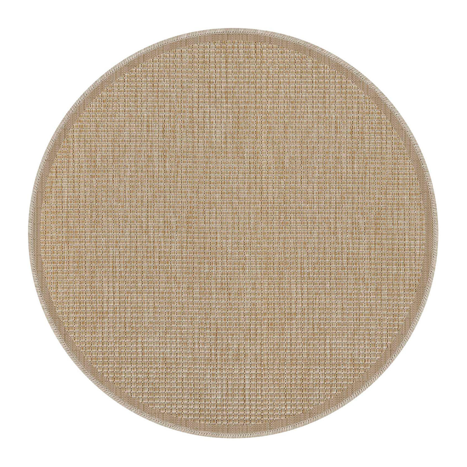 OUTDOOR-TEPPICH 092 Braun Wetterfest 200 cm Rund - Braun, Textil (200/200cm) - carpet city