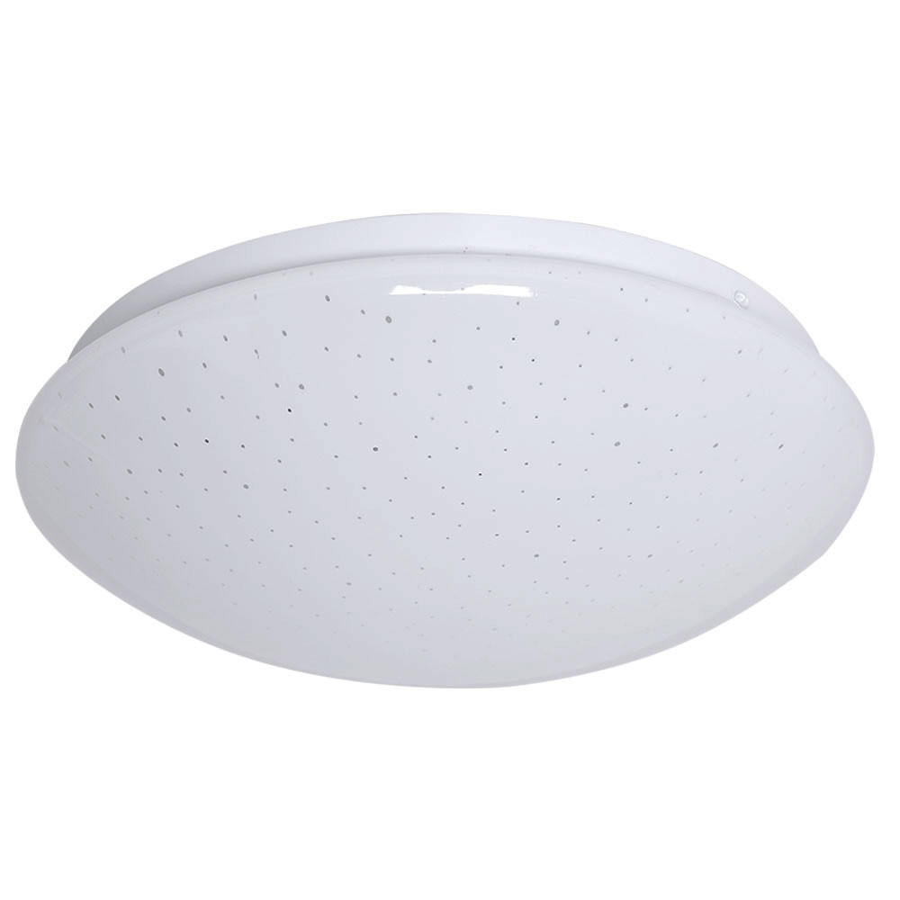 LED DECKENLEUCHTE Weiß Sternenhimmel Effekt - Weiß, Metall (29/9.2/9.5cm)