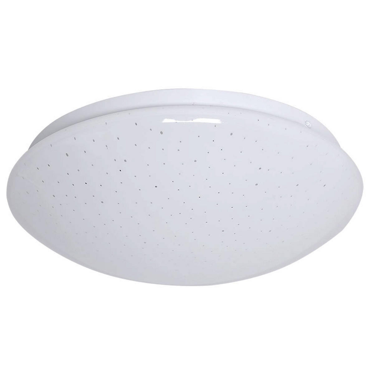 LED DECKENLEUCHTE Weiß Sternenhimmel Effekt - Weiß, Metall (29/9.2/9.5cm)