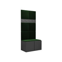 MOBILIER PENTRU HOL Orion IV - verde/grafit, material plastic/compozit lemnos (84/186/46cm) - MIRJAN24