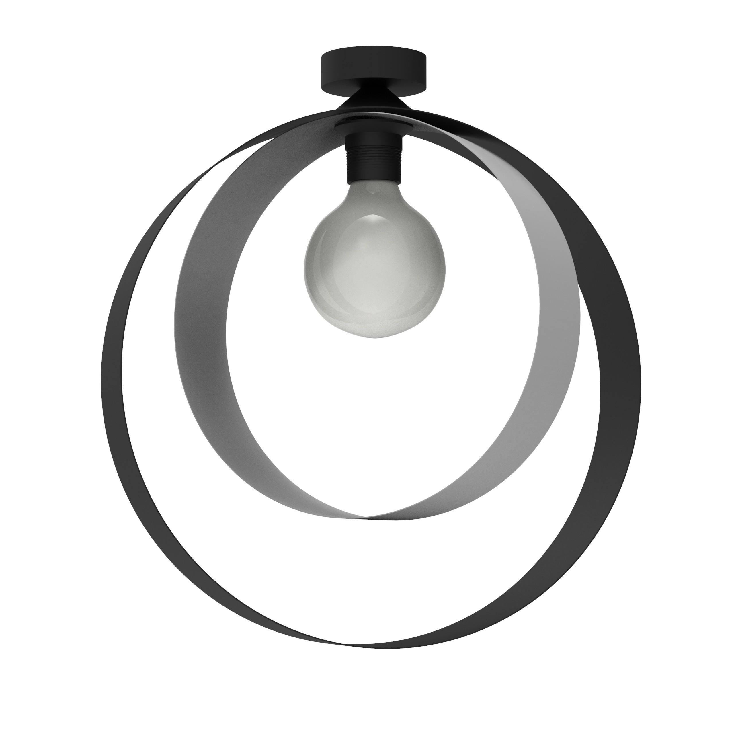 DECKENLEUCHTE - Schwarz, Metall (7/40/40cm) - Lumicom